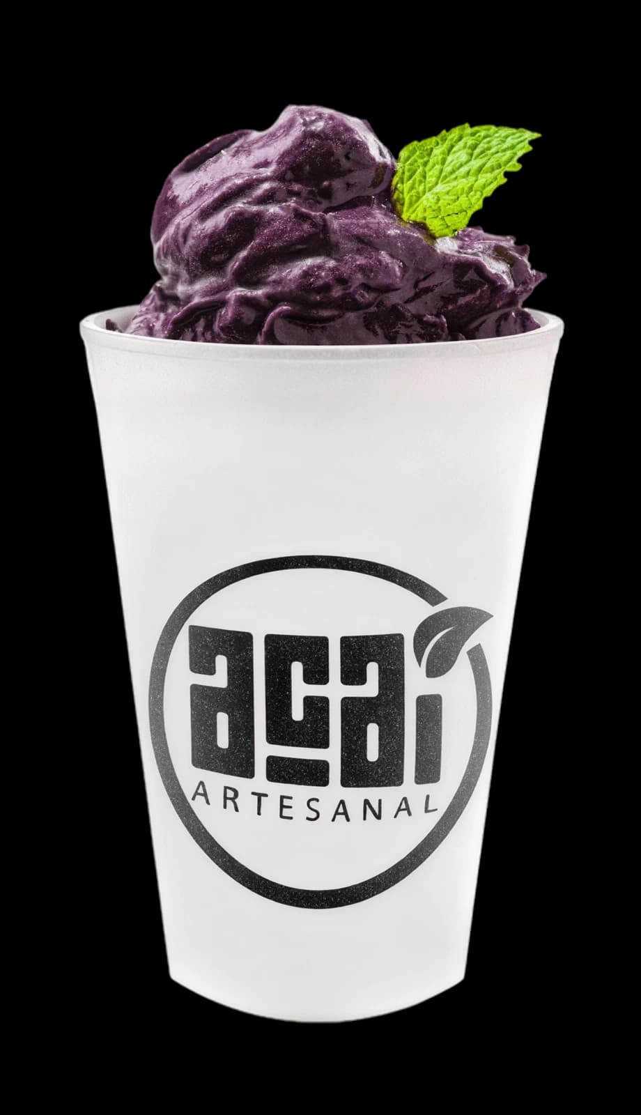 Copo de açaí hortela